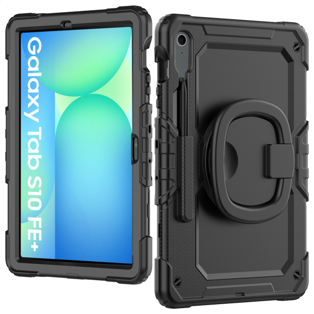 Mobilize Rotating Defender Case Stand Function for Samsung Galaxy Tab S10 FE+ 13.1 Black Mobilize Rotating Defender Case Stand Function for Samsung Galaxy Tab S10 FE+ 13.1 Black - Image 1