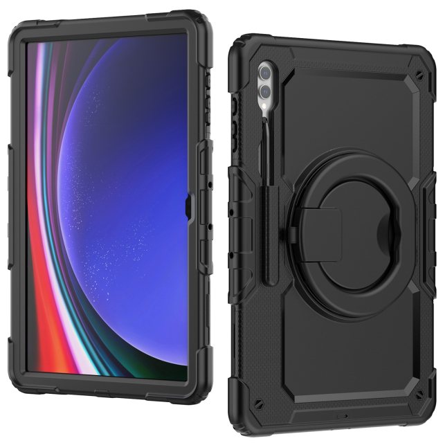 Mobilize Rotating Defender Case Stand Function for Samsung Galaxy Tab S9 Ultra/S10 Ultra 14.6 Black Mobilize Rotating Defender Case Stand Function for Samsung Galaxy Tab S9 Ultra/S10 Ultra 14.6 Black - Image 1