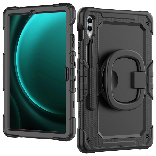 Mobilize Rotating Defender Case Stand Function for Samsung Galaxy Tab S9+/S9 FE+/S10+ 12.4 Black Mobilize Rotating Defender Case Stand Function for Samsung Galaxy Tab S9+/S9 FE+/S10+ 12.4 Black - Image 1