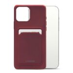 Mobilize Rubber Gelly Card Case Apple iPhone 13 Pro Max Matt Bordeaux