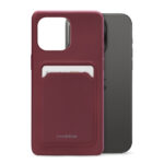 Mobilize Rubber Gelly Card Case Apple iPhone 15 Pro Max Matt Bordeaux