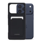 Mobilize Rubber Gelly Card Case Apple iPhone 17 Pro Matt Black