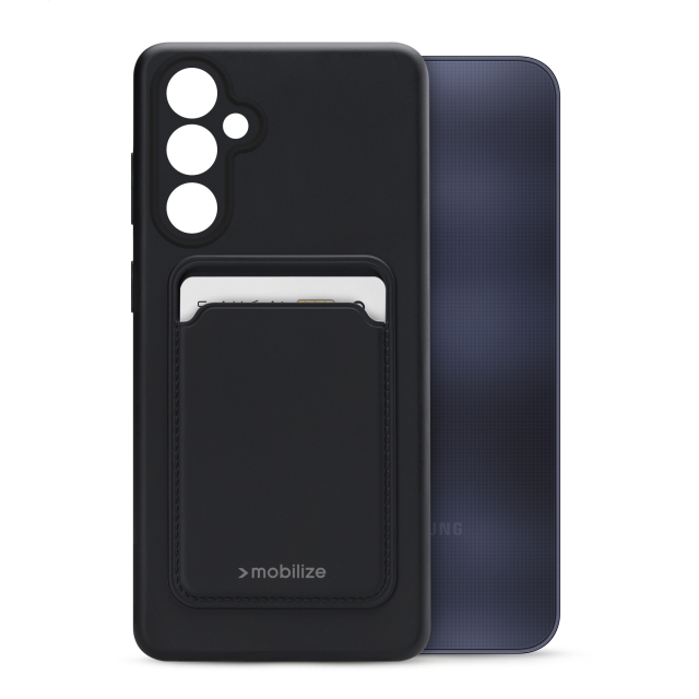 Mobilize Rubber Gelly Card Case Samsung Galaxy A25 5G Matt Black Mobilize Rubber Gelly Card Case Samsung Galaxy A25 5G Matt Black - Image 1