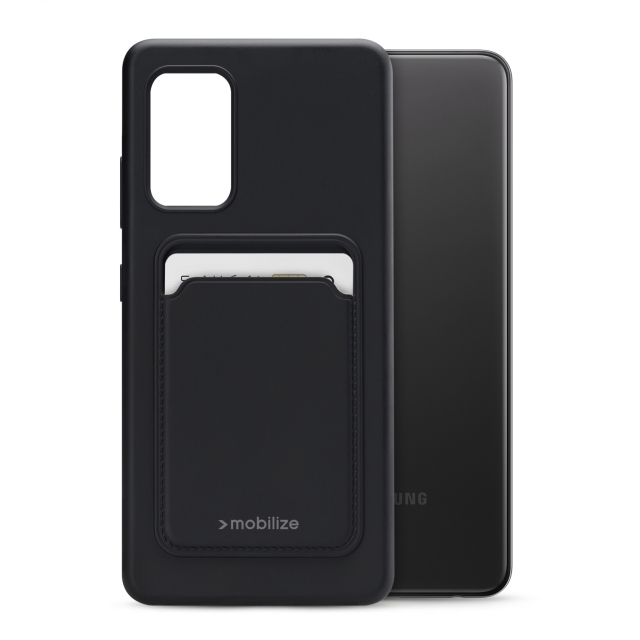 Mobilize Rubber Gelly Card Case Samsung Galaxy A32 4G Matt Black Mobilize Rubber Gelly Card Case Samsung Galaxy A32 4G Matt Black - Image 1