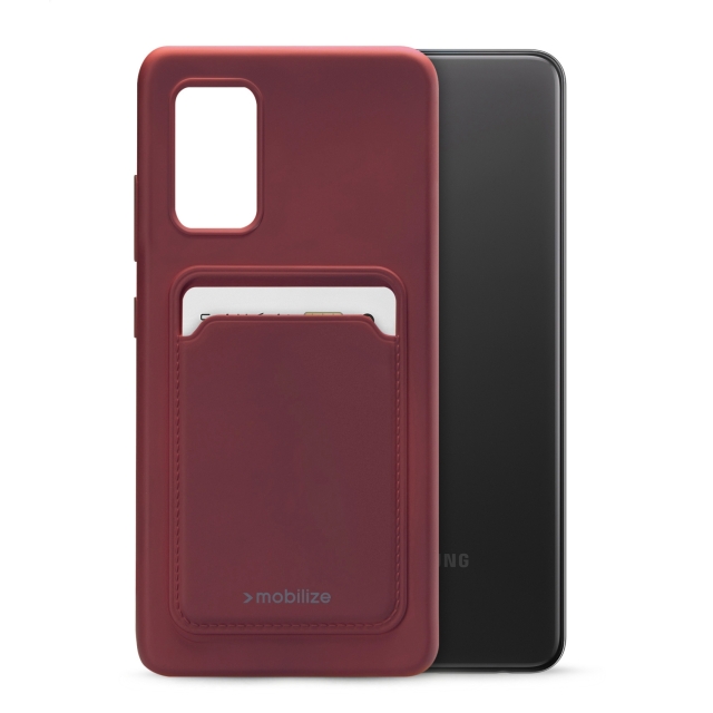 Mobilize Rubber Gelly Card Case Samsung Galaxy A32 4G Matt Bordeaux Mobilize Rubber Gelly Card Case Samsung Galaxy A32 4G Matt Bordeaux - Image 1