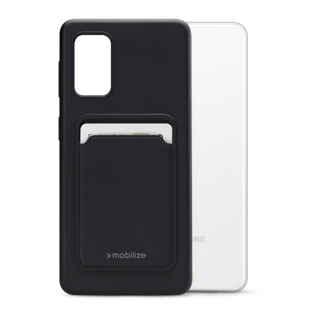 Mobilize Rubber Gelly Card Case Samsung Galaxy A32 5G Matt Black Mobilize Rubber Gelly Card Case Samsung Galaxy A32 5G Matt Black - Image 1