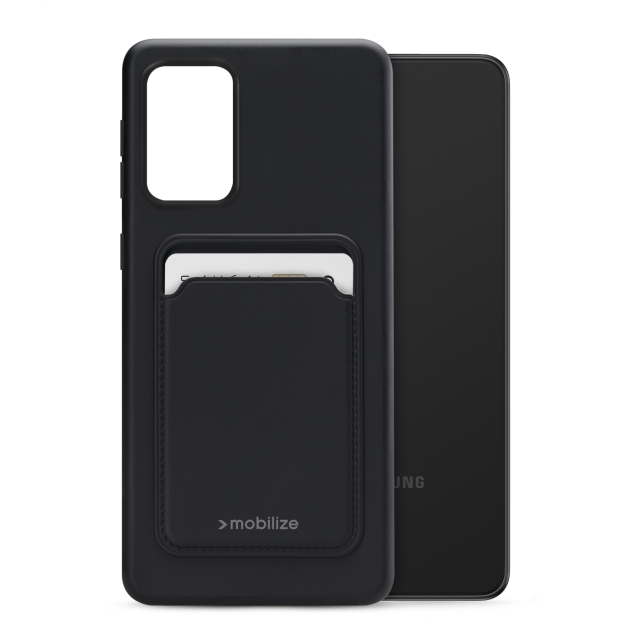 Mobilize Rubber Gelly Card Case Samsung Galaxy A33 5G Matt Black Mobilize Rubber Gelly Card Case Samsung Galaxy A33 5G Matt Black - Image 1