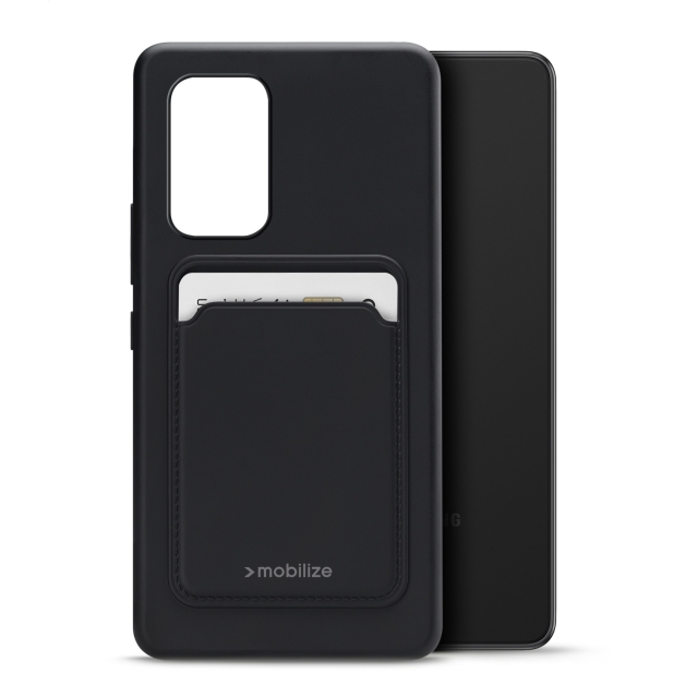Mobilize Rubber Gelly Card Case Samsung Galaxy A53 5G Matt Black Mobilize Rubber Gelly Card Case Samsung Galaxy A53 5G Matt Black - Image 1