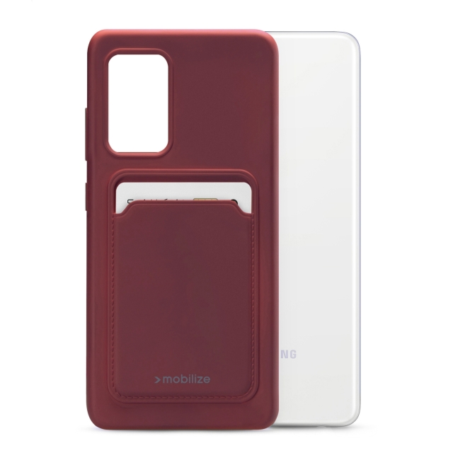 Mobilize Rubber Gelly Card Case Samsung Galaxy S20 FE Matt Bordeaux Mobilize Rubber Gelly Card Case Samsung Galaxy S20 FE Matt Bordeaux - Image 1