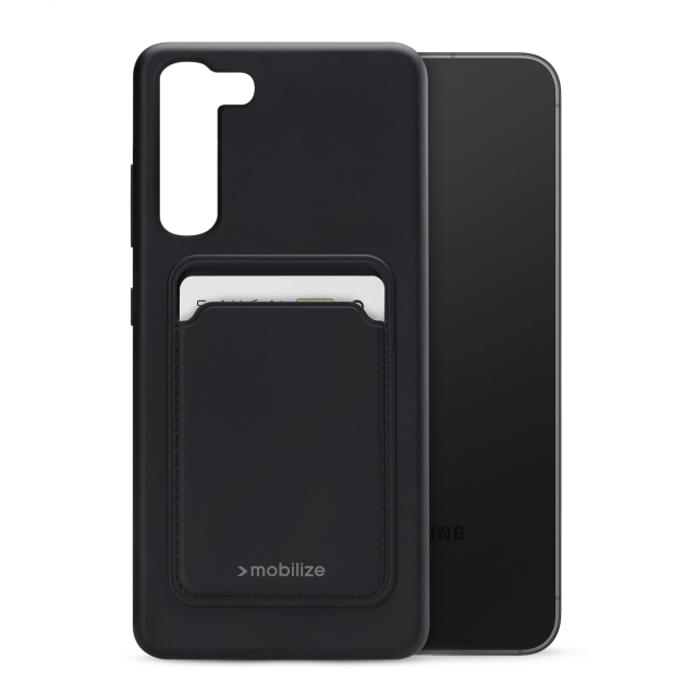 Mobilize Rubber Gelly Card Case Samsung Galaxy S23 5G Matt Black Mobilize Rubber Gelly Card Case Samsung Galaxy S23 5G Matt Black - Image 1