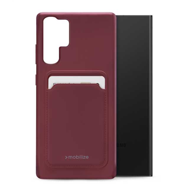 Mobilize Rubber Gelly Card Case Samsung Galaxy S23 Ultra 5G Matt Bordeaux Mobilize Rubber Gelly Card Case Samsung Galaxy S23 Ultra 5G Matt Bordeaux - Image 1
