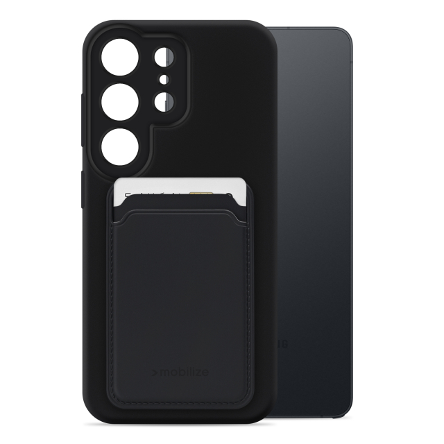 Mobilize Rubber Gelly Card Case Samsung Galaxy S26 Ultra 5G Matt Black Mobilize Rubber Gelly Card Case Samsung Galaxy S26 Ultra 5G Matt Black - Image 1