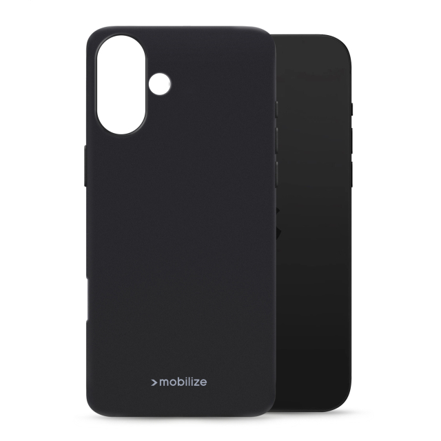Mobilize Rubber Gelly Case Apple iPhone 16 Plus Matt Black Mobilize Rubber Gelly Case Apple iPhone 16 Plus Matt Black - Image 1