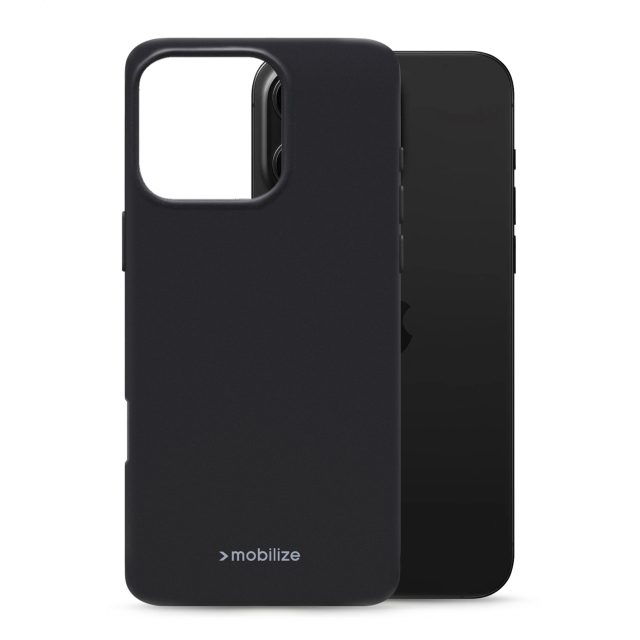 Mobilize Rubber Gelly Case Apple iPhone 16 Pro Matt Black Mobilize Rubber Gelly Case Apple iPhone 16 Pro Matt Black - Image 1