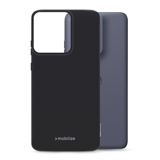 Mobilize Rubber Gelly Case Motorola Edge 50 Neo Matt Black Mobilize Rubber Gelly Case Motorola Edge 50 Neo Matt Black - Image 1