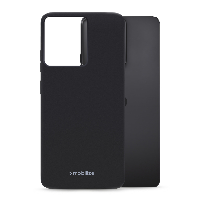 Mobilize Rubber Gelly Case Motorola Moto G75 5G Matt Black Mobilize Rubber Gelly Case Motorola Moto G75 5G Matt Black - Image 1
