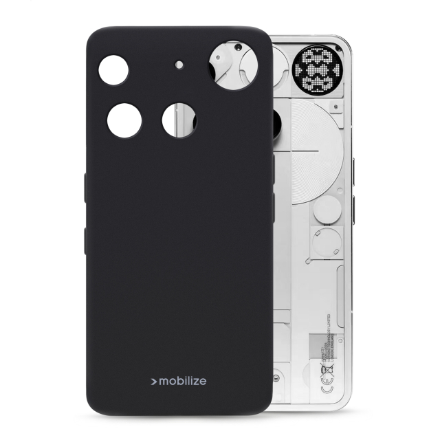 Mobilize Rubber Gelly Case Nothing Phone (3) Matt Black Mobilize Rubber Gelly Case Nothing Phone (3) Matt Black - Image 1