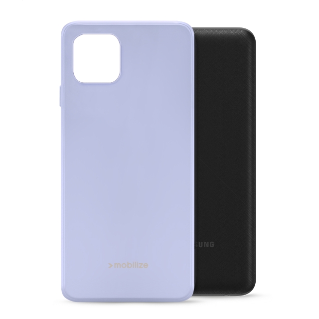 Mobilize Rubber Gelly Case Samsung Galaxy A03 Pastel Purple Mobilize Rubber Gelly Case Samsung Galaxy A03 Pastel Purple - Image 1