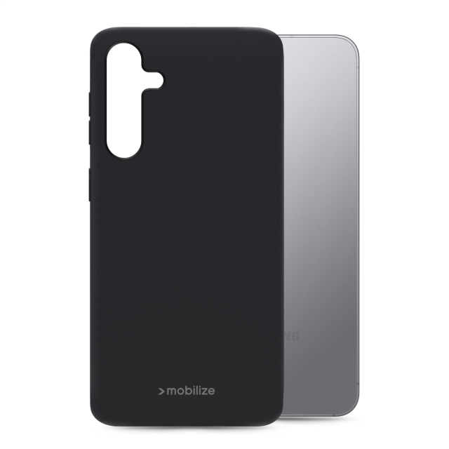 Mobilize Rubber Gelly Case Samsung Galaxy S25+ 5G Matt Black Mobilize Rubber Gelly Case Samsung Galaxy S25+ 5G Matt Black - Image 1