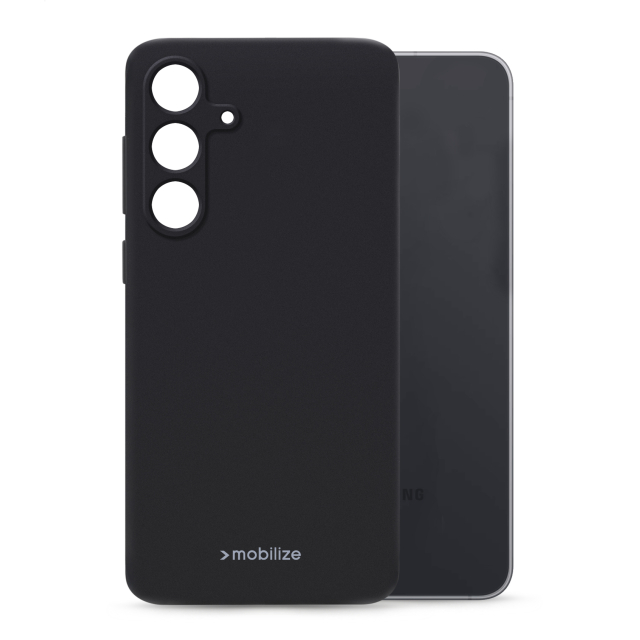 Mobilize Rubber Gelly Case Samsung Galaxy S25 FE Matt Black Mobilize Rubber Gelly Case Samsung Galaxy S25 FE Matt Black - Image 1