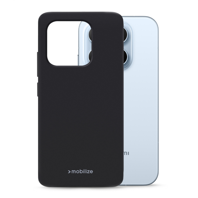 Mobilize Rubber Gelly Case Xiaomi 17 Matt Black Mobilize Rubber Gelly Case Xiaomi 17 Matt Black - Image 1