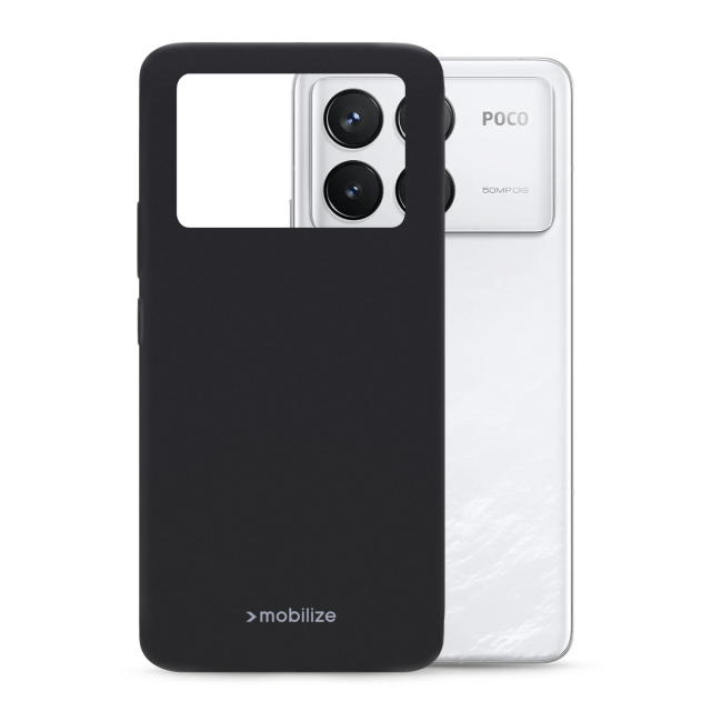 Mobilize Rubber Gelly Case Xiaomi Poco F6 Pro Matt Black Mobilize Rubber Gelly Case Xiaomi Poco F6 Pro Matt Black - Image 1