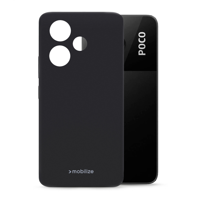 Mobilize Rubber Gelly Case Xiaomi Poco M6 4G/Redmi 13 4G Matt Black Mobilize Rubber Gelly Case Xiaomi Poco M6 4G/Redmi 13 4G Matt Black - Image 1