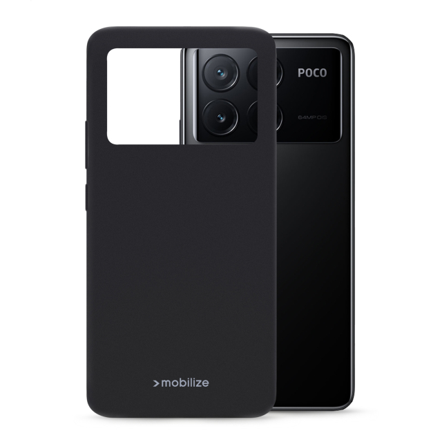 Mobilize Rubber Gelly Case Xiaomi Poco X6 Pro 5G Matt Black Mobilize Rubber Gelly Case Xiaomi Poco X6 Pro 5G Matt Black - Image 1
