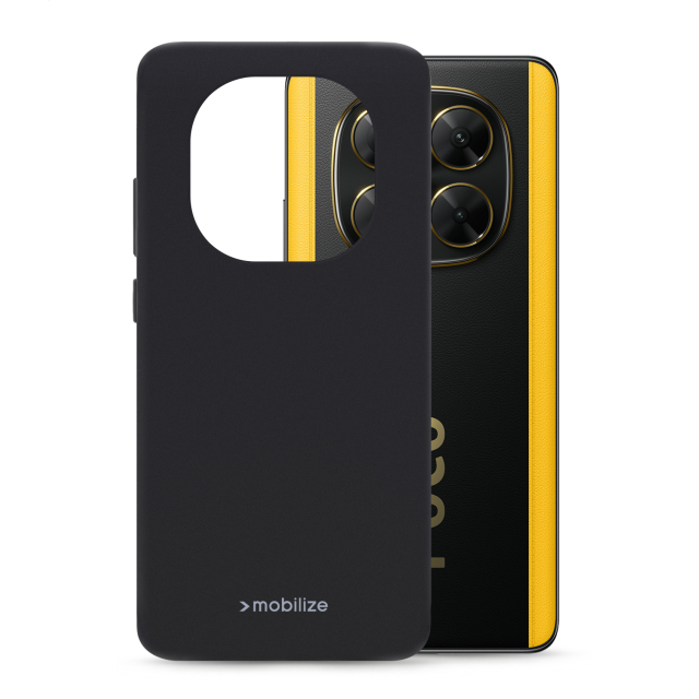 Mobilize Rubber Gelly Case Xiaomi Poco X7 5G Matt Black Mobilize Rubber Gelly Case Xiaomi Poco X7 5G Matt Black - Image 1
