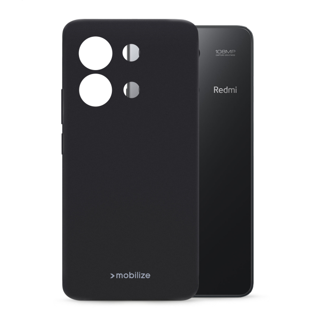 Mobilize Rubber Gelly Case Xiaomi Redmi Note 13 4G Matt Black Mobilize Rubber Gelly Case Xiaomi Redmi Note 13 4G Matt Black - Image 1