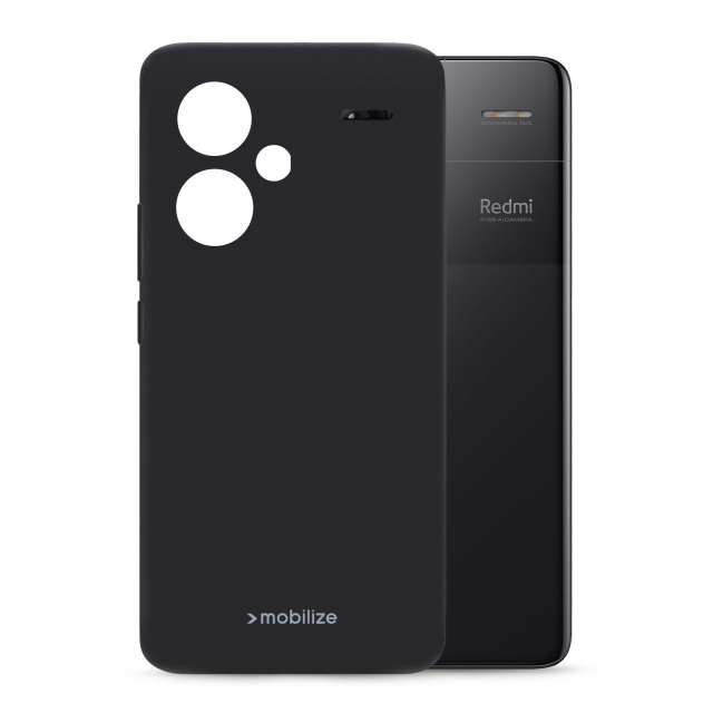 Mobilize Rubber Gelly Case Xiaomi Redmi Note 13 Pro+ 5G Matt Black Mobilize Rubber Gelly Case Xiaomi Redmi Note 13 Pro+ 5G Matt Black - Image 1