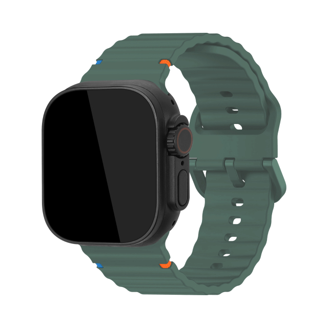 Mobilize Silicon Watch Band - Buckle - for Apple 38/40/41mm - Green Mobilize Silicon Watch Band - Buckle - for Apple 38/40/41mm - Green - Image 1