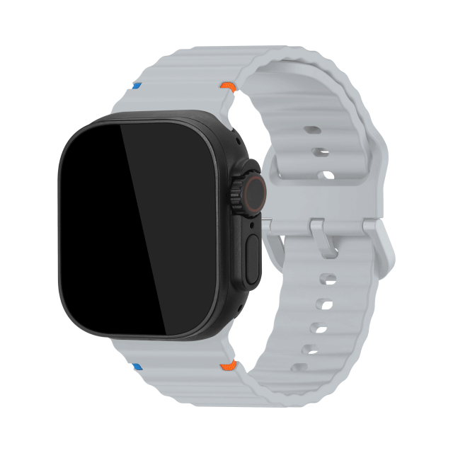Mobilize Silicon Watch Band - Buckle - for Apple 38/40/41mm - Grey Mobilize Silicon Watch Band - Buckle - for Apple 38/40/41mm - Grey - Image 1