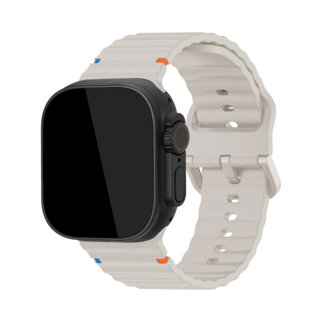 Mobilize Silicon Watch Band - Buckle - for Apple 38/40/41mm - Starlight Mobilize Silicon Watch Band - Buckle - for Apple 38/40/41mm - Starlight - Image 1