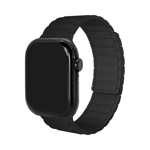 Mobilize Silicon Watch Band - Magnetic - for Apple 38/40/41mm - Black Mobilize Silicon Watch Band - Magnetic - for Apple 38/40/41mm - Black - Image 1