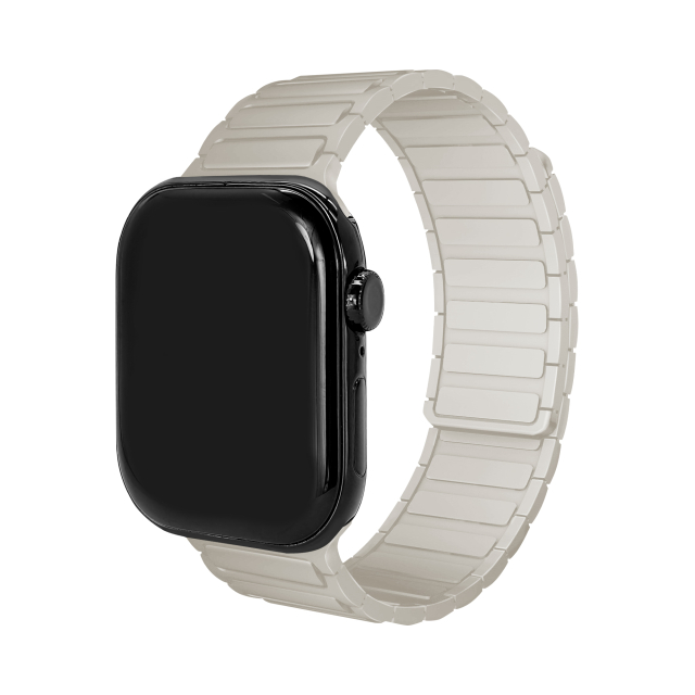 Mobilize Silicon Watch Band - Magnetic - for Apple 42/44/45/49mm - Starlight Mobilize Silicon Watch Band - Magnetic - for Apple 42/44/45/49mm - Starlight - Image 1
