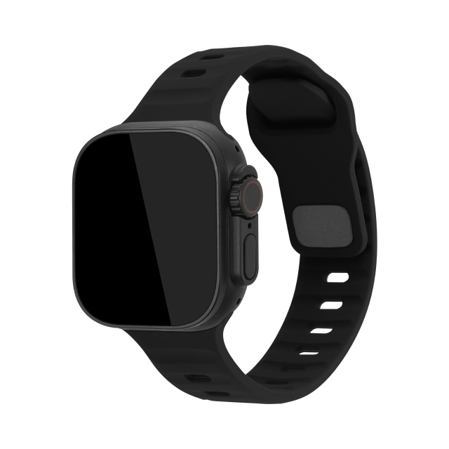 Mobilize Silicon Watch Band - Sports - for Apple 38/40/41mm - Black Mobilize Silicon Watch Band - Sports - for Apple 38/40/41mm - Black - Image 1