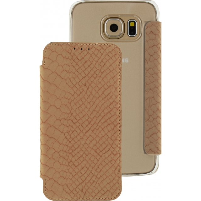 Mobilize Slim Booklet Samsung Galaxy S6 Soft Snake Creamy Rose Mobilize Slim Booklet Samsung Galaxy S6 Soft Snake Creamy Rose - Image 1