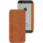 Mobilize Slim Gelly Booklet Apple iPhone 5/5S/SE Soft Snake Apricot