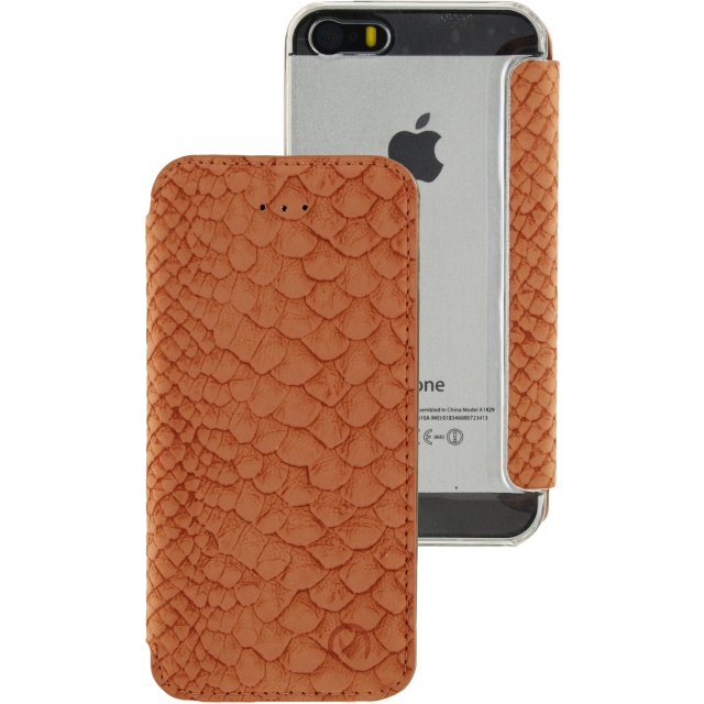 Mobilize Slim Gelly Booklet Apple iPhone 5/5S/SE Soft Snake Apricot Mobilize Slim Gelly Booklet Apple iPhone 5/5S/SE Soft Snake Apricot - Image 1