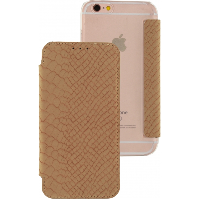 Mobilize Slim Gelly Booklet Apple iPhone 6/6S Soft Snake Creamy Rose Mobilize Slim Gelly Booklet Apple iPhone 6/6S Soft Snake Creamy Rose - Image 1