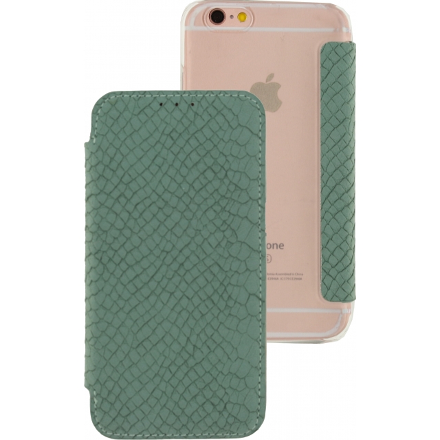 Mobilize Slim Gelly Booklet Apple iPhone 6/6S Soft Snake Wild Moss Mobilize Slim Gelly Booklet Apple iPhone 6/6S Soft Snake Wild Moss - Image 1