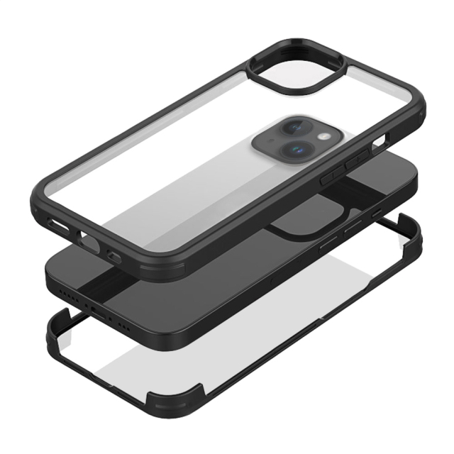 Mobilize Tempered Glass 360 Protection Case Apple iPhone 14 Plus Black Mobilize Tempered Glass 360 Protection Case Apple iPhone 14 Plus Black - Image 1