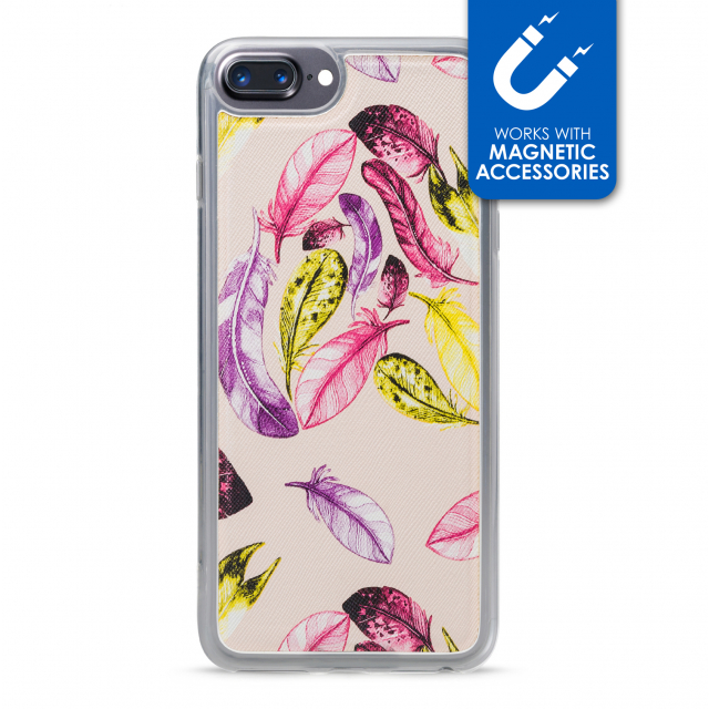 My Style Magneta Case for Apple iPhone 6 Plus/6S Plus/7 Plus/8 Plus Beige Feathers My Style Magneta Case for Apple iPhone 6 Plus/6S Plus/7 Plus/8 Plus Beige Feathers - Image 1