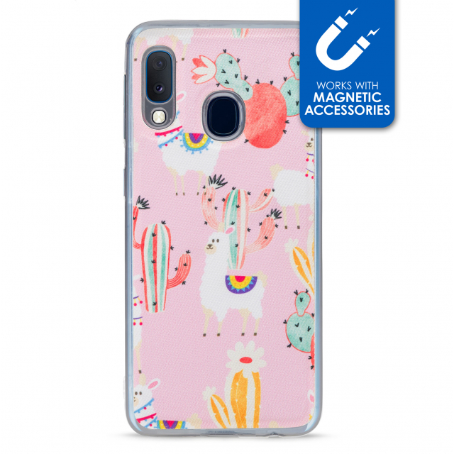 My Style Magneta Case for Samsung Galaxy A20e Pink Alpaca My Style Magneta Case for Samsung Galaxy A20e Pink Alpaca - Image 1
