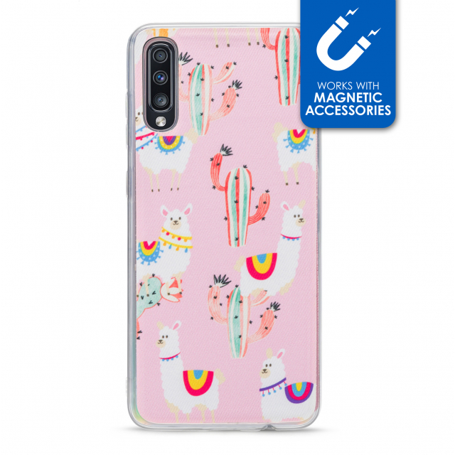 My Style Magneta Case for Samsung Galaxy A70 Pink Alpaca My Style Magneta Case for Samsung Galaxy A70 Pink Alpaca - Image 1
