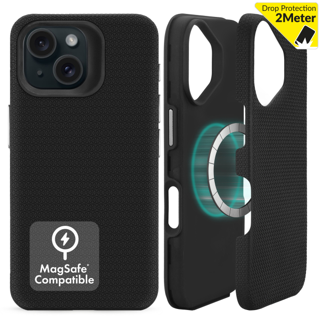 My Style Magsafe Tough Case for Apple iPhone 15 Black My Style Magsafe Tough Case for Apple iPhone 15 Black - Image 1