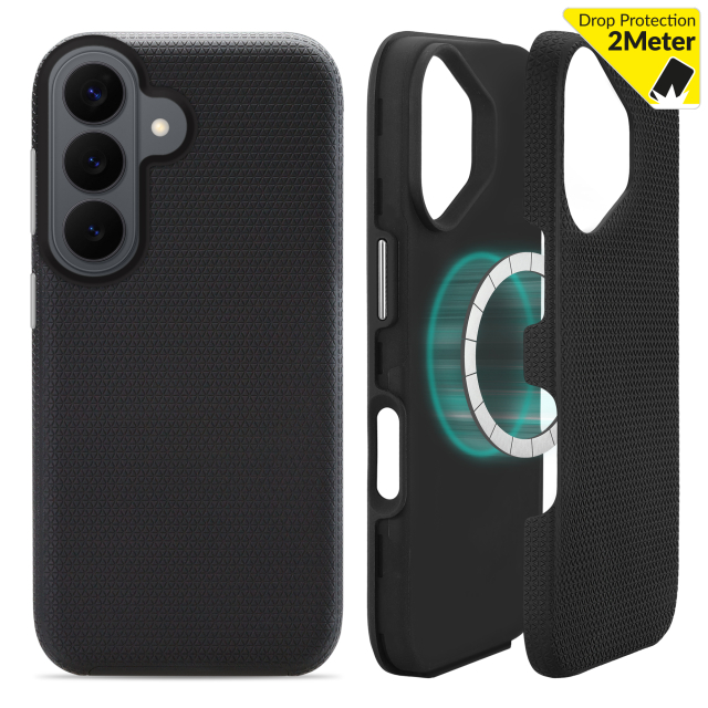 My Style Magsafe Tough Case for Samsung Galaxy S26 5G Black My Style Magsafe Tough Case for Samsung Galaxy S26 5G Black - Image 1