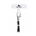 My Style Nylon Patch for Lanyard 5 Pieces - White  (No metal ring)