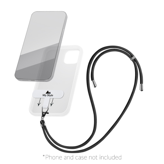 My Style Smartphone Lanyard Black My Style Smartphone Lanyard Black - Image 1